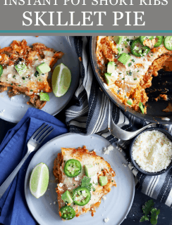 Short Rib Mexican Skillet Pie Pinterest Image