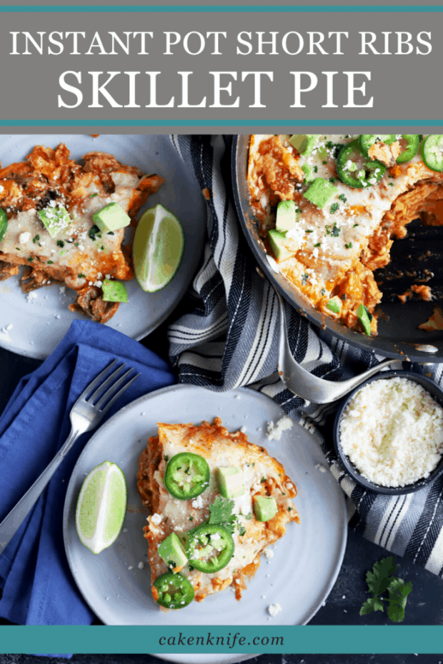 Short Rib Mexican Skillet Pie Pinterest Image