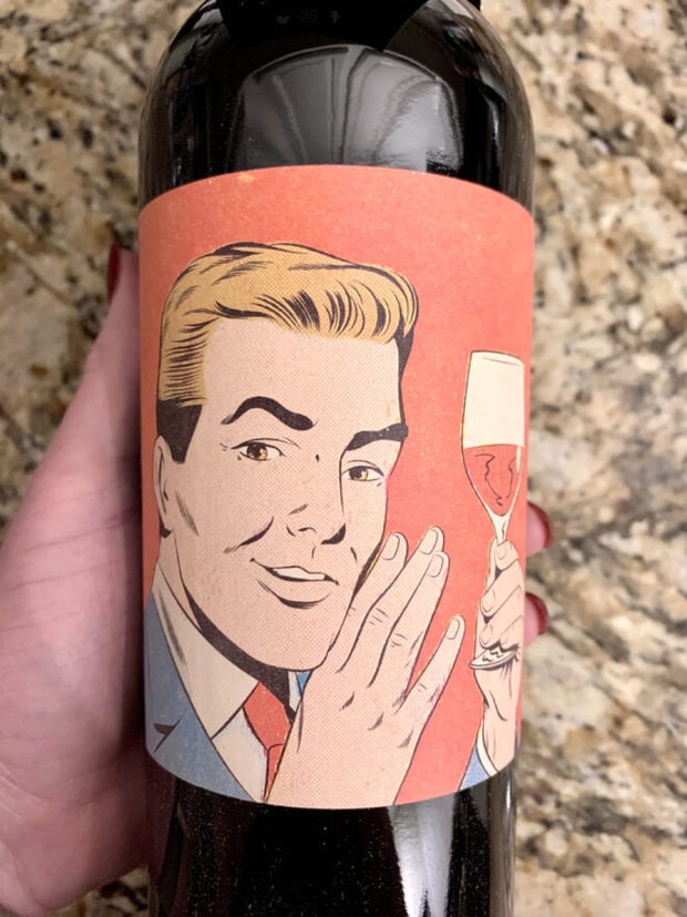 Bottle of cabernet wine