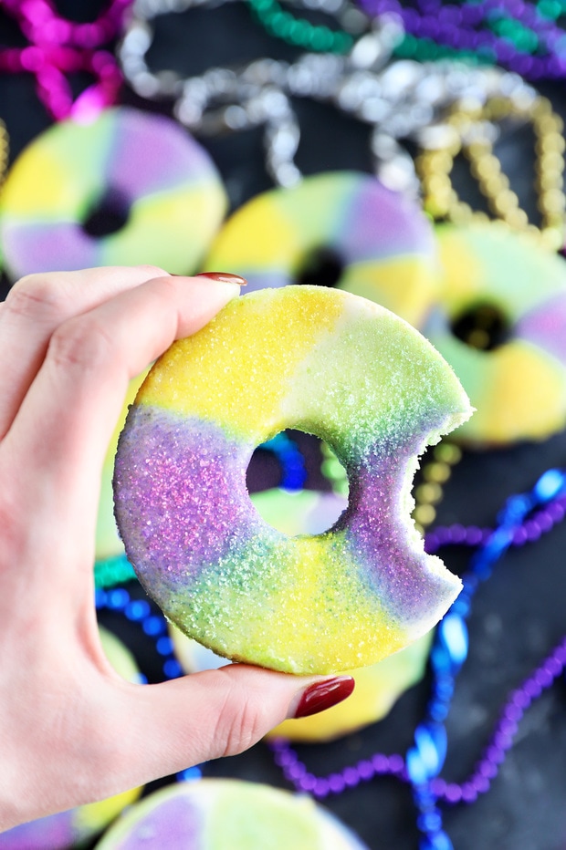 King Cake Cookies For Mardi Gras 