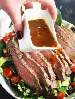 Miso marinated steak salad thumbnail image
