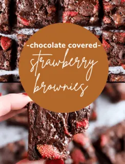 Chocolate Covered Strawberry Brownies Pinterest Photo