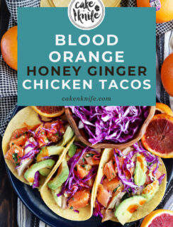 Blood orange chicken tacos Pinterest Image