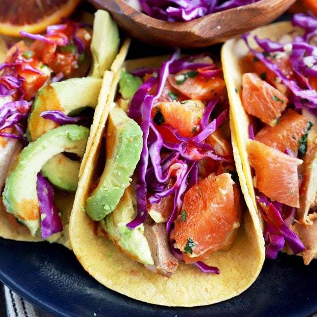 Blood Orange Honey Ginger Chicken Tacos thumbnail image