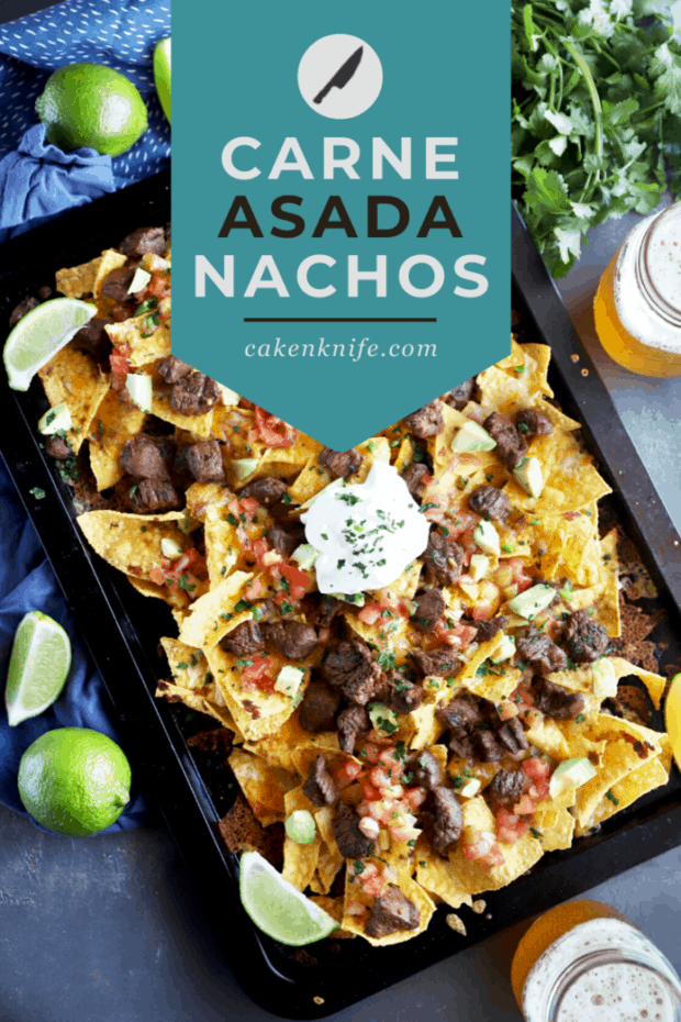 Carne Asada Nachos Pinterest Image