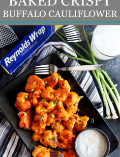 Buffalo cauliflower Pinterest picture