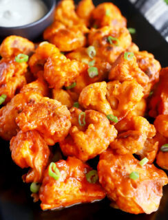 Baked crispy buffalo cauliflower thumbnail image