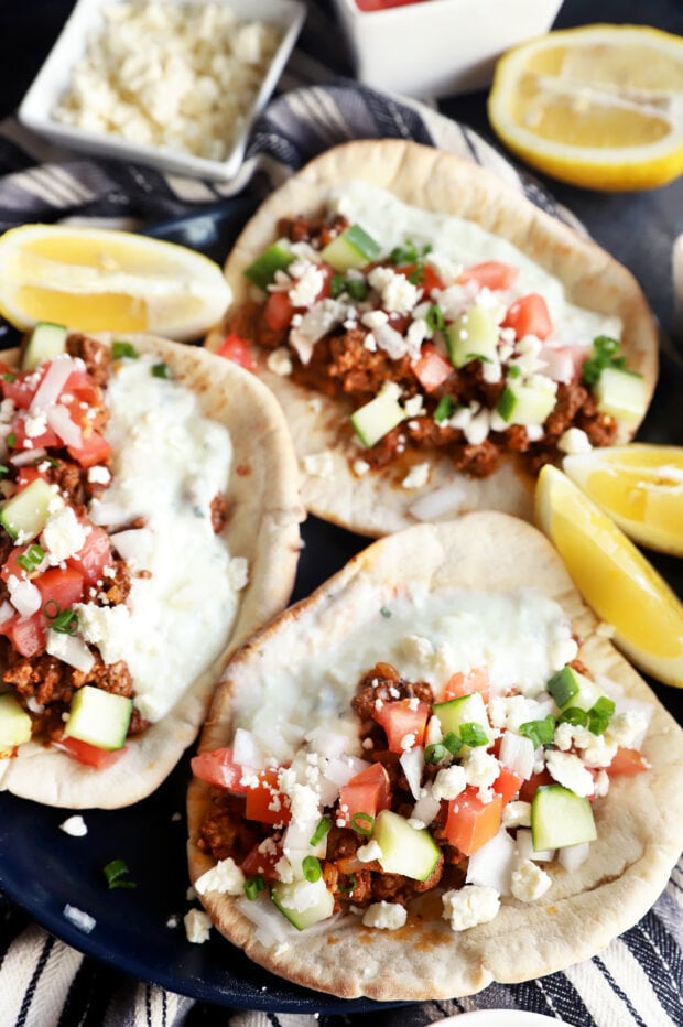 Greek Ground Beef Pitas_1932 Cake 'n Knife