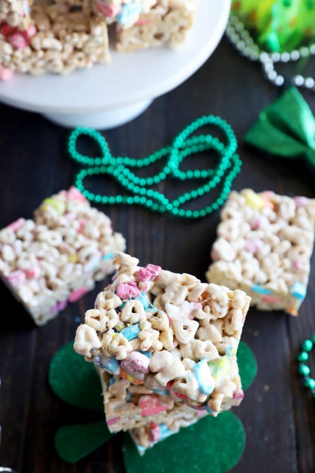 Cereal treats for St. Patrick's Day party photo