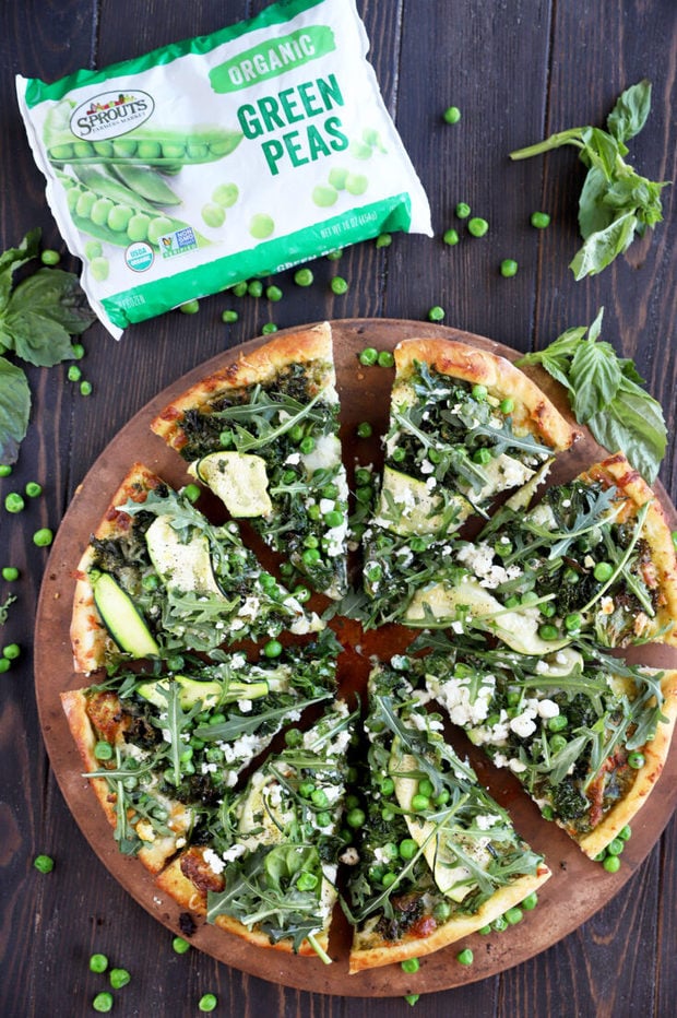 Pesto Greens Pizza With Peas Recipe Cake 'n Knife