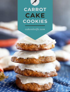 Carrot Cake Cookies Pinterest image