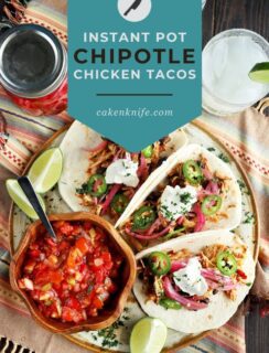 Pinterest image chipotle chicken tacos