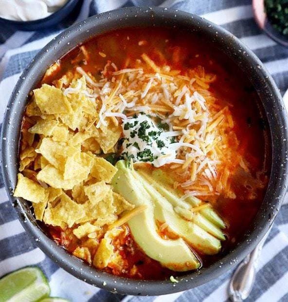 Instant Pot tortilla soup thumbnail image