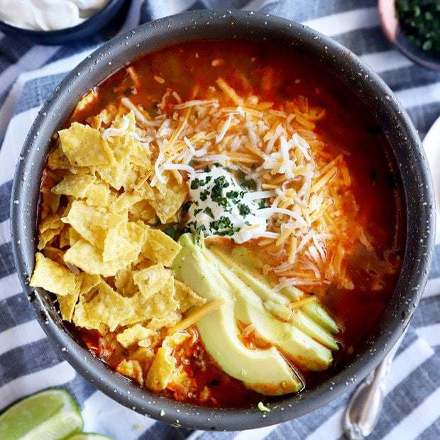 Instant Pot tortilla soup thumbnail image