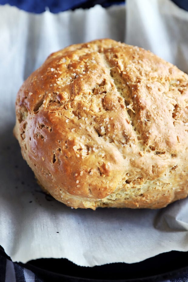 Side photo loaf of bread