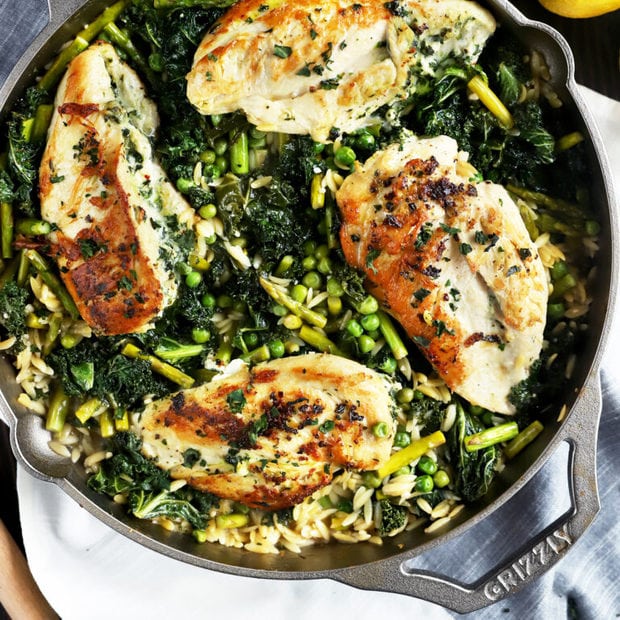 Thumbnail of one skillet lemon goat cheese stuffed chicken