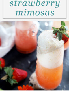 Strawberry Mimosa Pinterest image