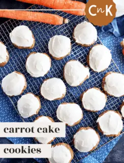 Carrot Cake Cookies Pinterest Graphic