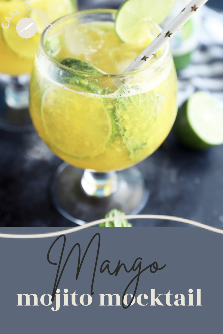 Mango Mojito Mocktail Pinterest Photo