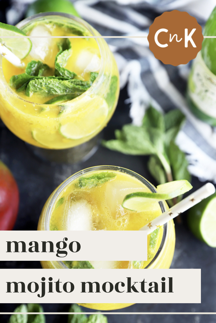 Mango Mojito Mocktail Pinterest Graphic