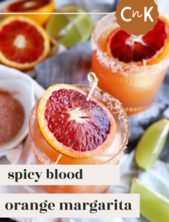 Spicy Blood Orange Margarita Pinterest Picture