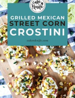 Grilled Mexican Street Corn Crostini Pinterest Image