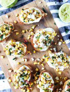 Grilled Mexican Street Corn Crostini picture