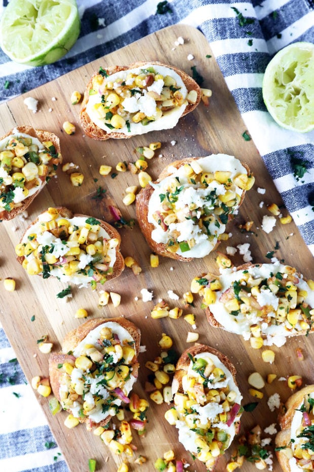 Grilled Mexican Street Corn Crostini picture