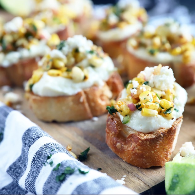 Grilled Mexican Street Corn Crostini thumbnail