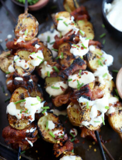 Loaded Bacon Potato Skewers recipe picture