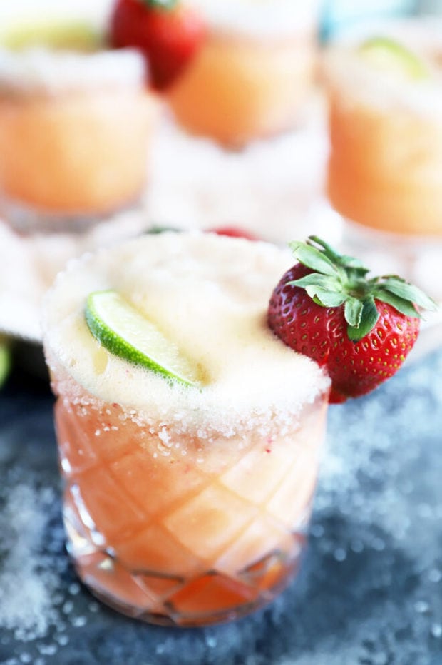 Strawberry margarita mimosa photo