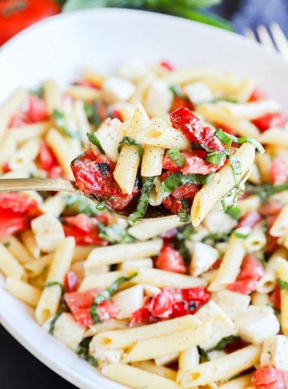 spoonful of summer lemon pasta salad