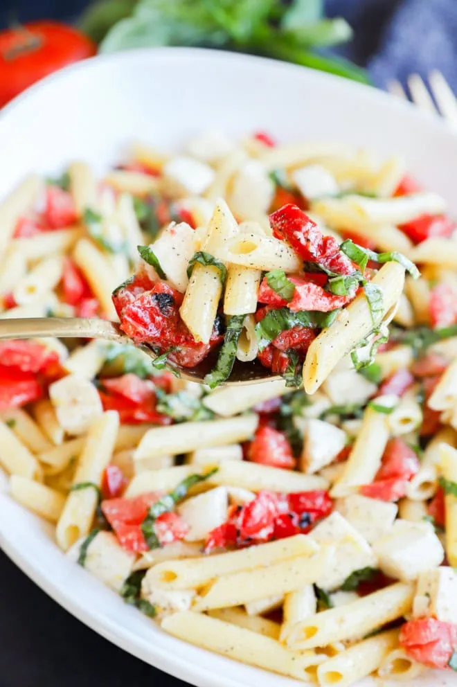 spoonful of summer lemon pasta salad