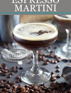 Espresso martini Pinterest image