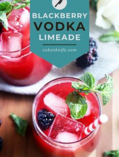 Blackberry Vodka Limeade Pinterest Photo