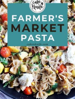 Farmer's Market Pasta Pinterest image