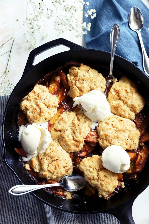 Simple Grilled Peach Cobbler Recipe Cake 'n Knife