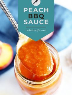 Bourbon Peach BBQ Sauce Pinterest Graphic