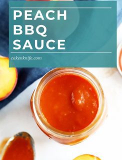 Bourbon Peach BBQ Sauce Pinterest Image