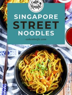 Singapore Street Noodles Pinterest Image