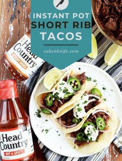 Instant Pot BBQ Short Rib Tacos Pinterest Picture