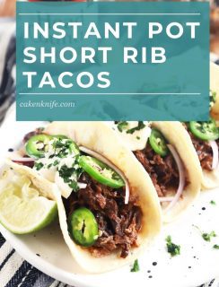 Instant Pot BBQ Short Rib Tacos Pinterest Photo