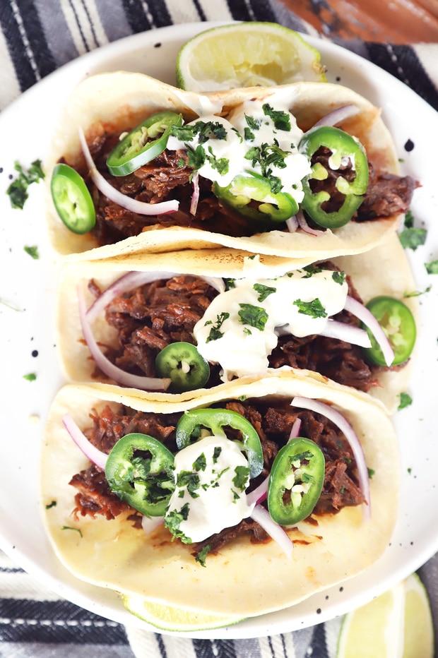 Instant Pot BBQ Short Rib Tacos Recipe Cake 'n Knife