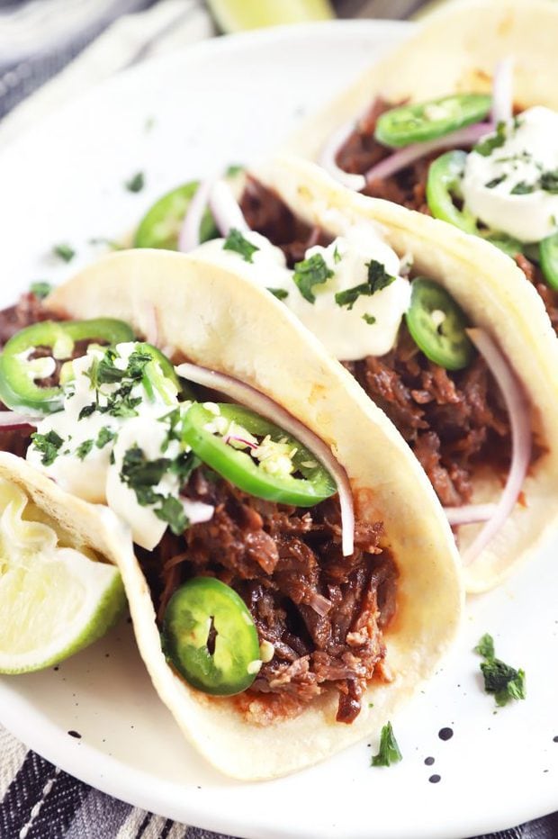 Instant Pot BBQ Short Rib Tacos