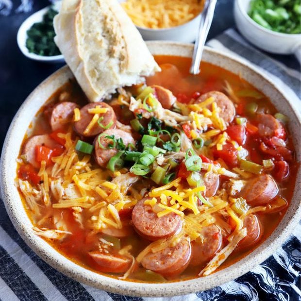 Instant Pot Creole Chicken Sausage Soup
