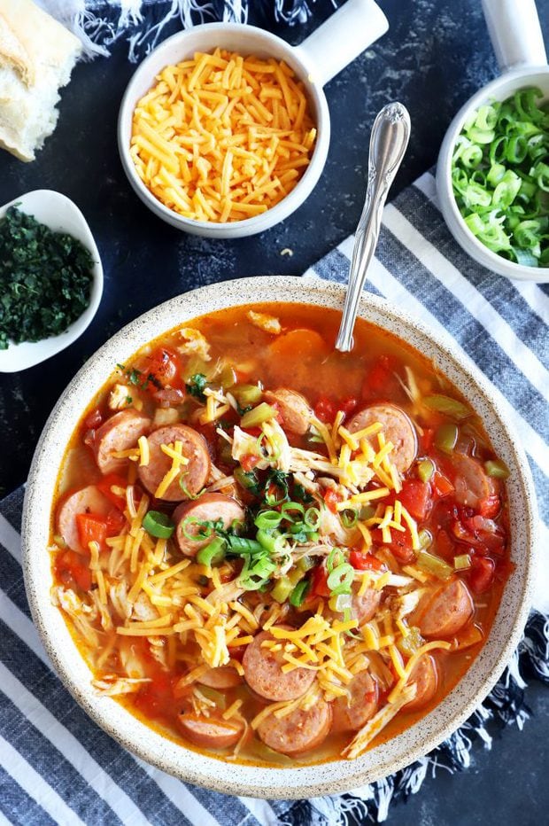 Creole soup image overhead