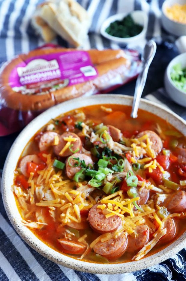 Creole soup image overhead