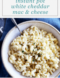 Instant Pot White Cheddar Mac and Cheese Pin Image