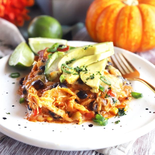 Pumpkin enchilada bake thumbnail image