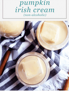 Homemade Pumpkin Non-Alcoholic Irish Cream Pinterest Graphic